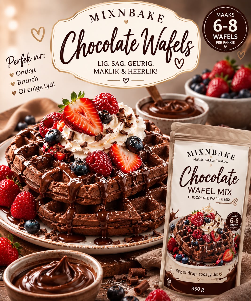 M&B Chocolate Waffle Mix