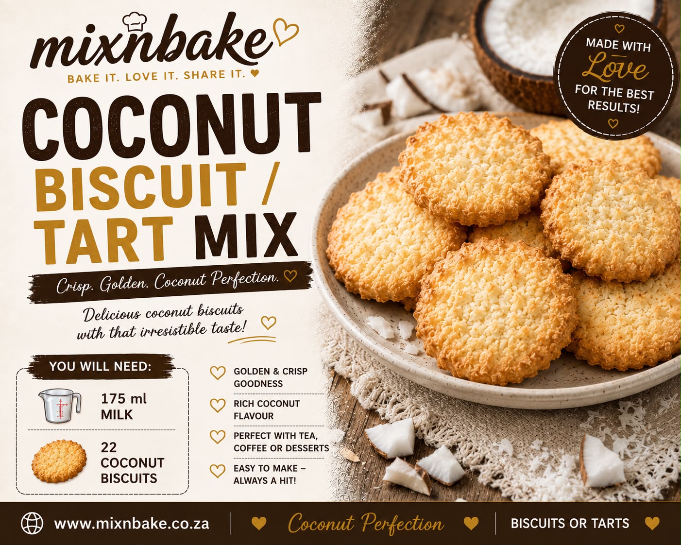 M&B Coconut Biscuit/Tart Mix