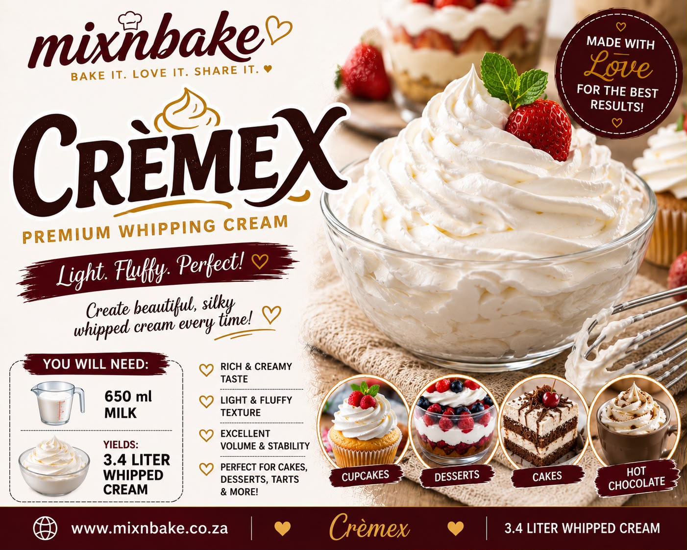 M&B Cremex Whipping Cream