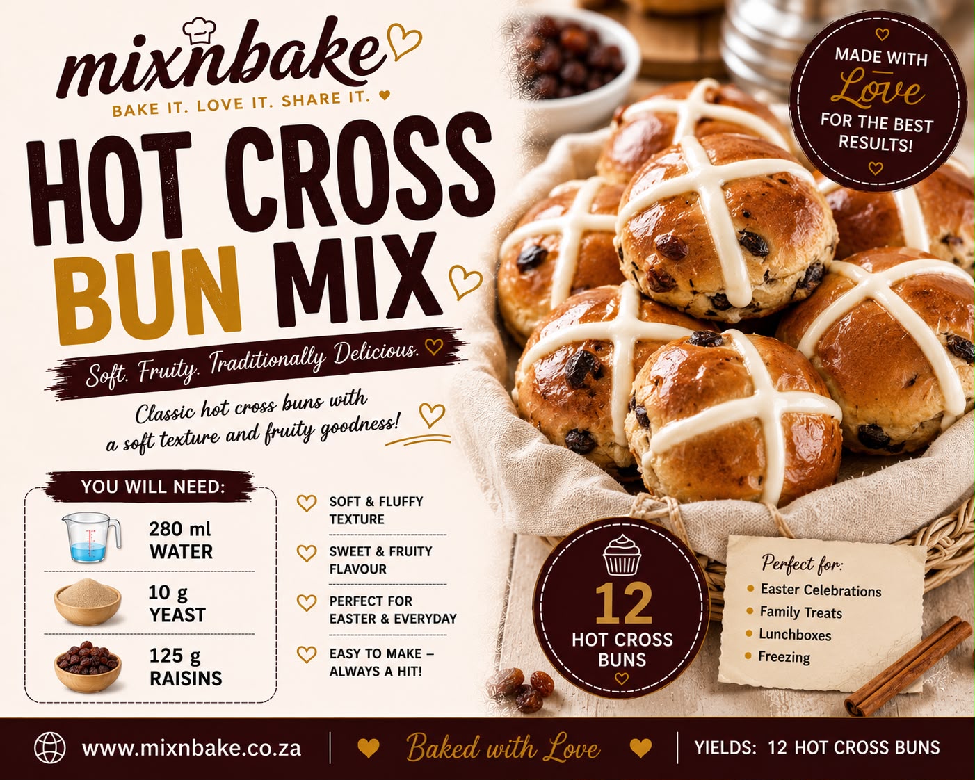 M&B Hot Cross Bun Mix