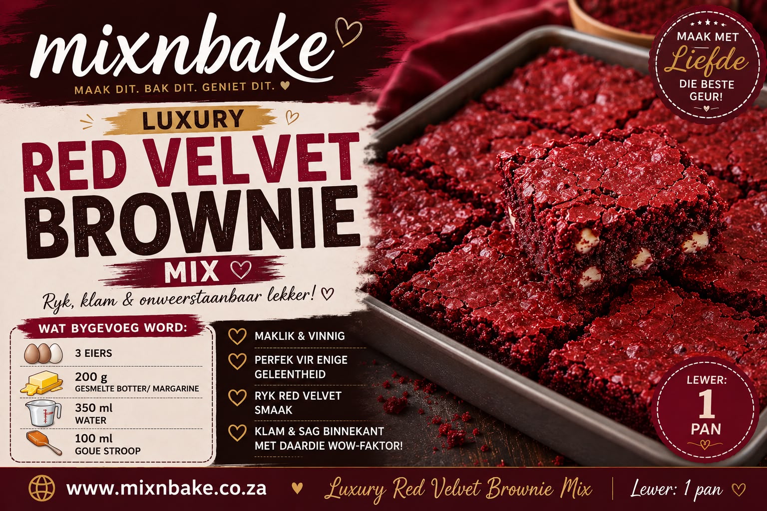 M&B American Red Velvet Brownie