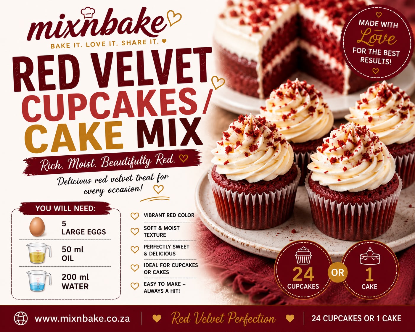M&B Red Velvet Cupcake Mix