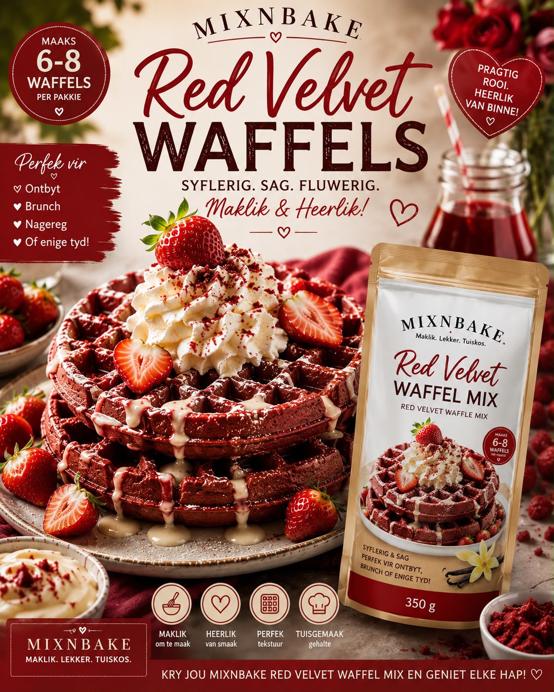 M&B Red Velvet Waffle Mix