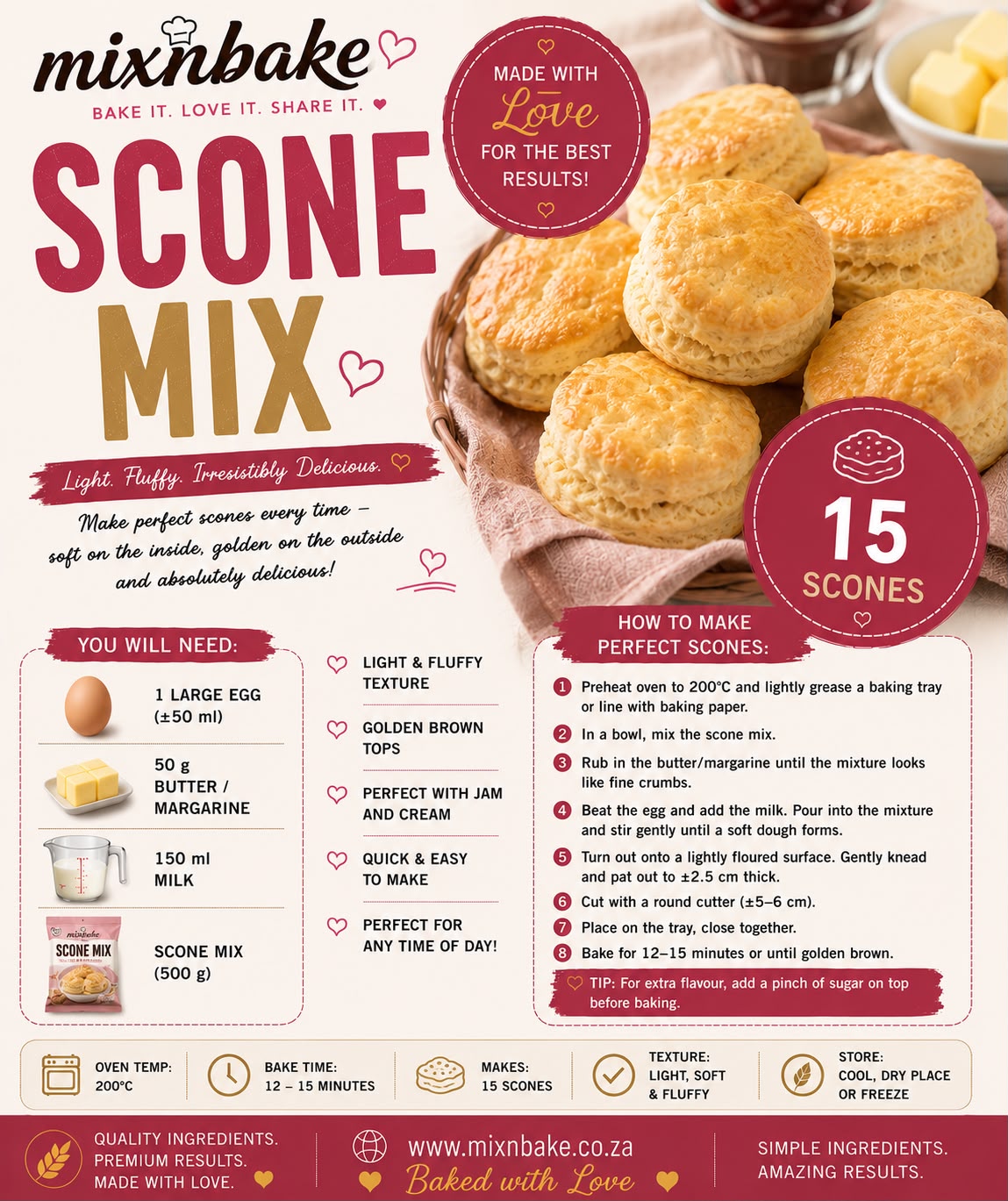 M&B Scone Mix